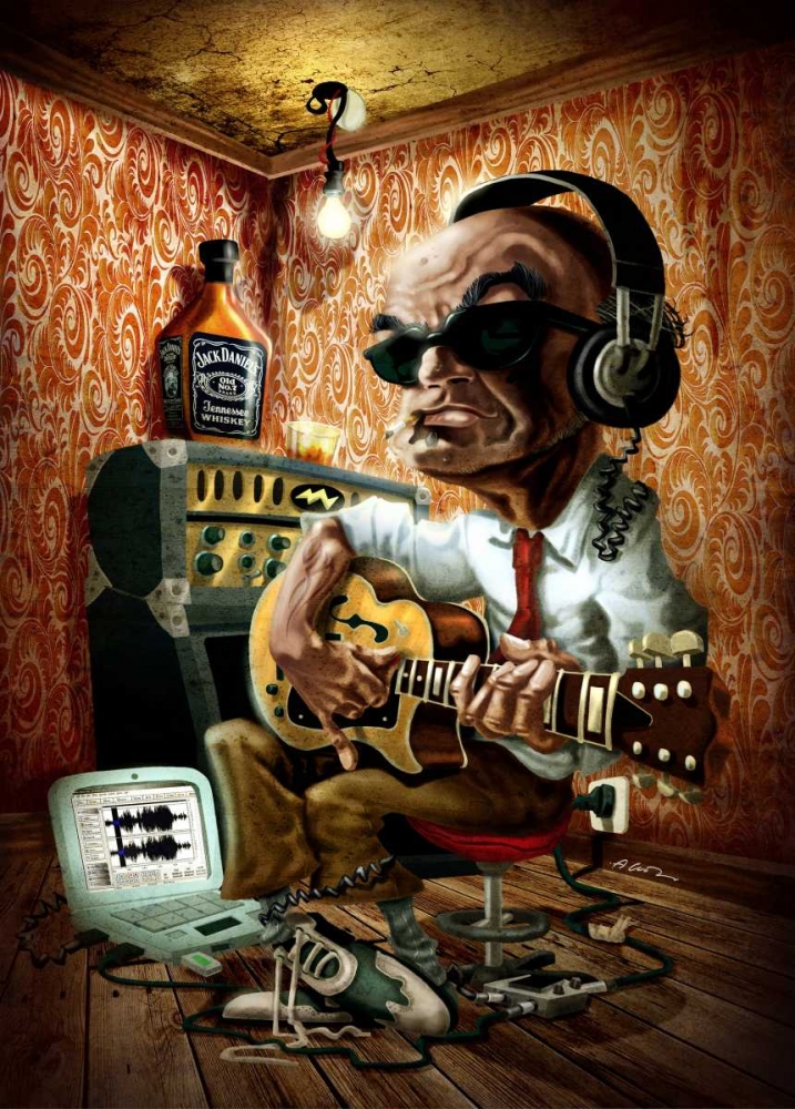 Bluesman 1 art print by A. - Perez, A. Alvez for $57.95 CAD