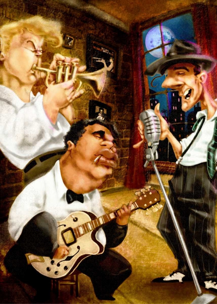 Band Jazz Club art print by A. - Perez, A. Alvez for $57.95 CAD