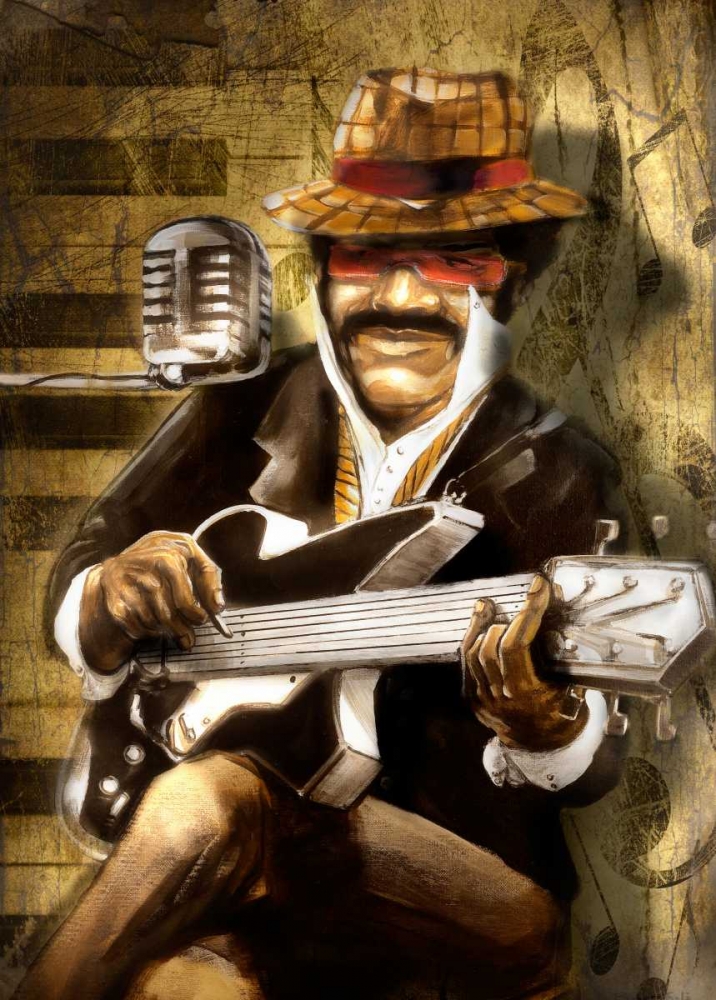 The Guitarist art print by Bresso Sola for $57.95 CAD