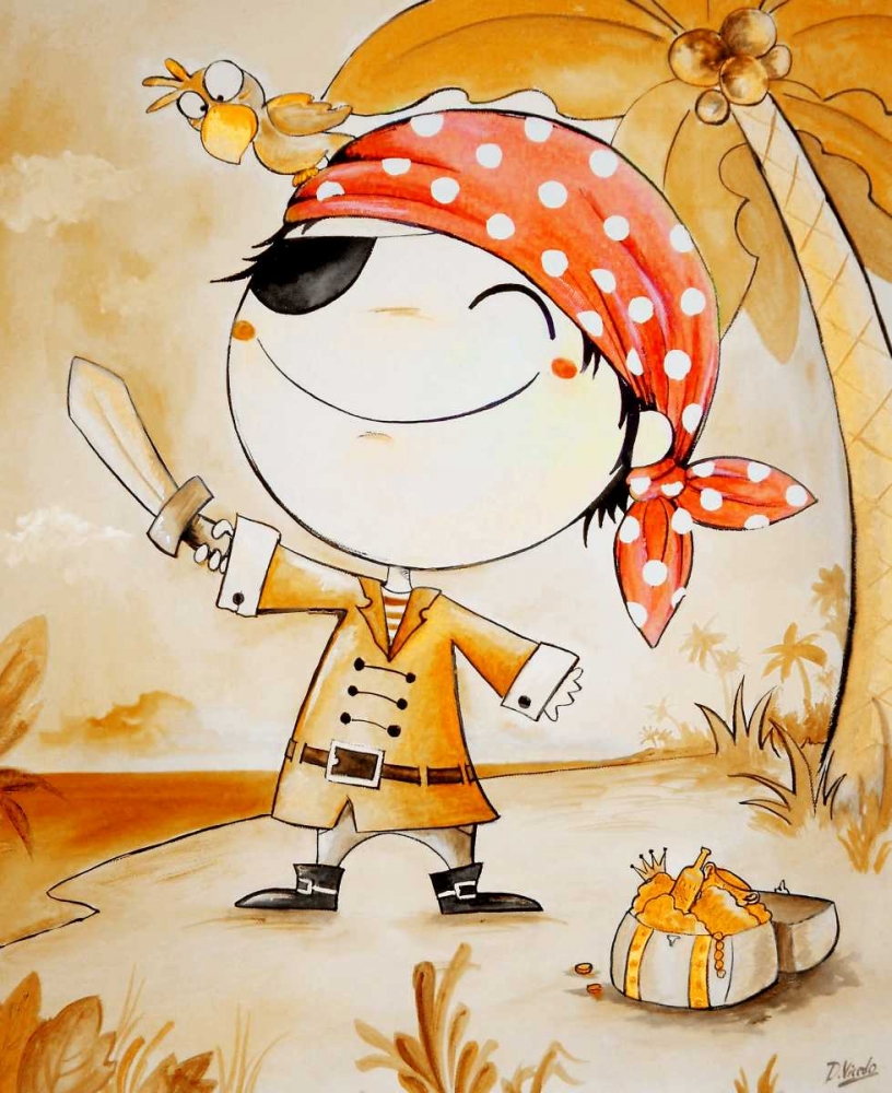 Pirate art print by Diana Vicedo for $57.95 CAD