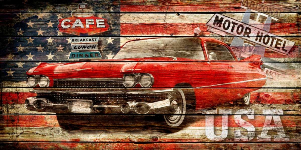 USA Collage 2 art print by John H. Robins for $57.95 CAD