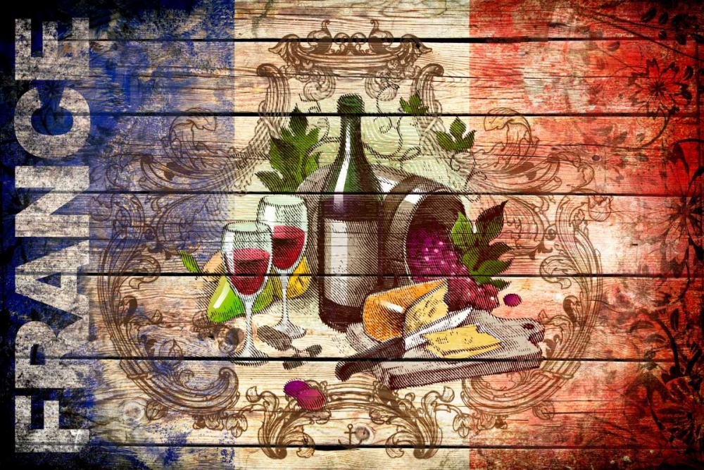 France Collage 01.02 art print by John H. Robins for $57.95 CAD