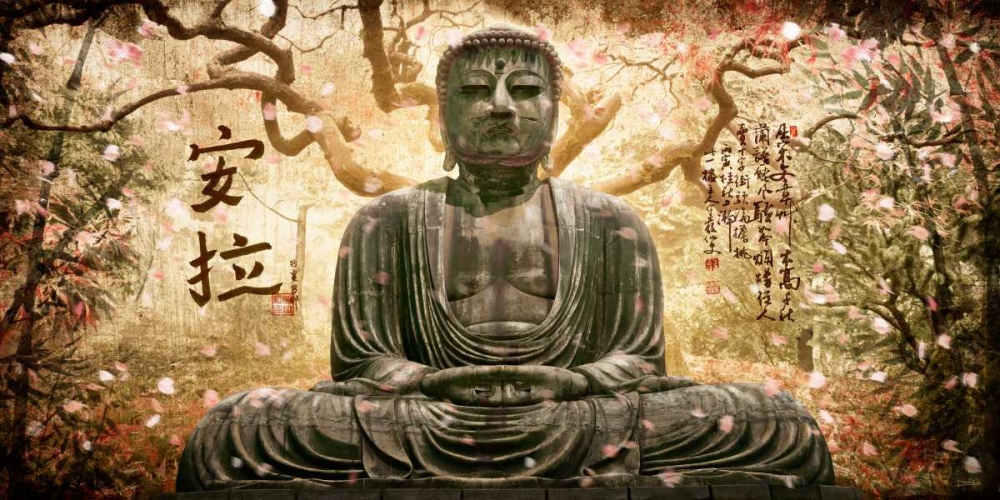 Buddha in tree art print by Jose Ferriz for $57.95 CAD