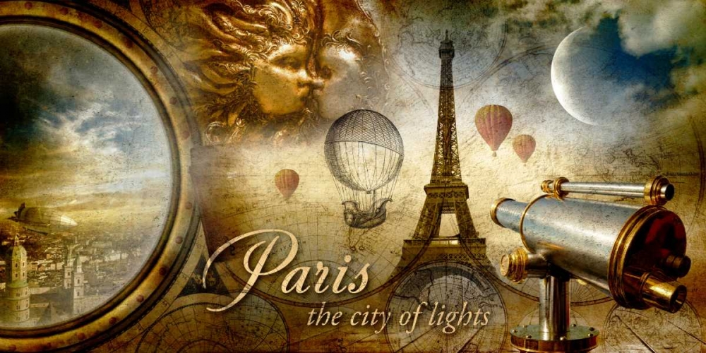Collage Paris Fantasy art print by Paul Robert for $57.95 CAD