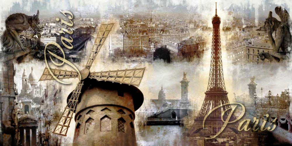 Collage Paris 03 art print by Paul Robert for $57.95 CAD