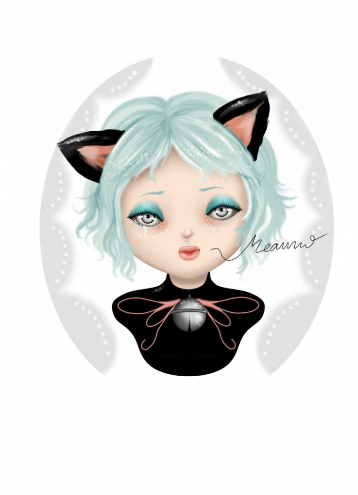 Cat face art print by Patricia Yuste for $57.95 CAD