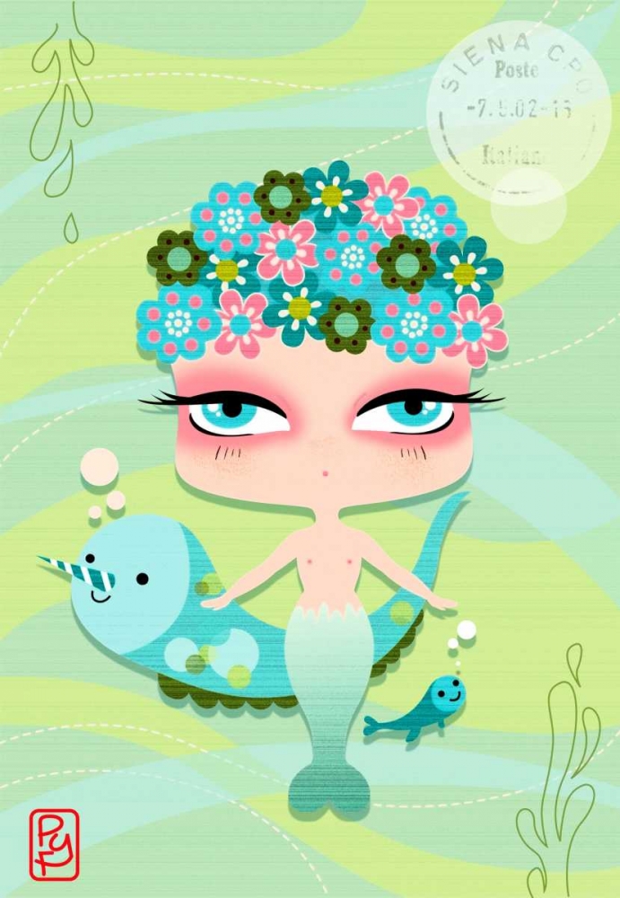 Mermaid art print by Patricia Yuste for $57.95 CAD