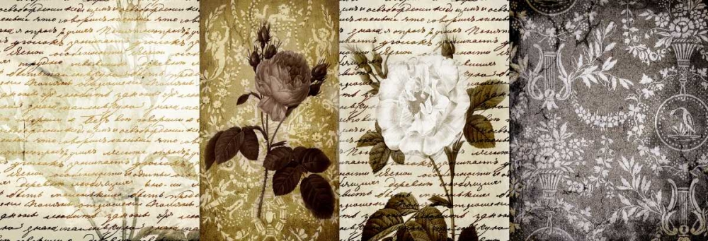 Collage Vintage I art print by Susan P. Willow for $57.95 CAD