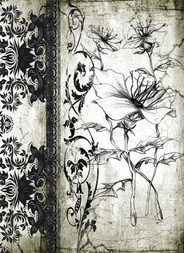 Rose Vintage I B art print by Susan P. Willow for $57.95 CAD