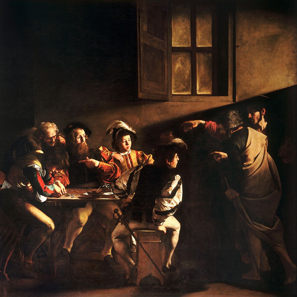 The Calling of Saint Matthew art print by Caravaggio for $57.95 CAD