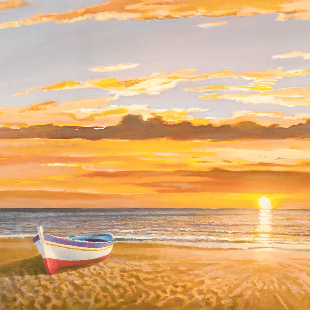 Tramonto sulla battigia (detail) art print by Adriano Galasso for $57.95 CAD