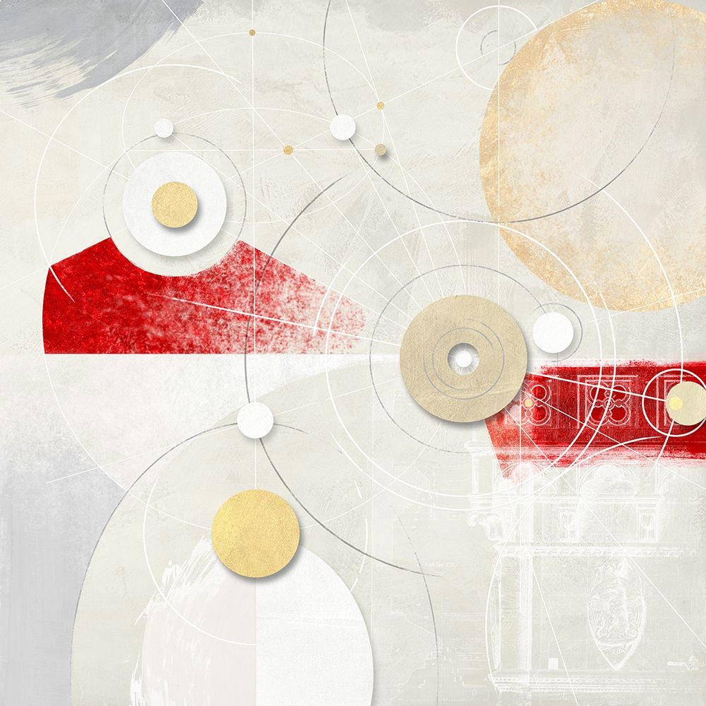 Galassia no 4 - Rosso art print by Arturo Armenti for $57.95 CAD
