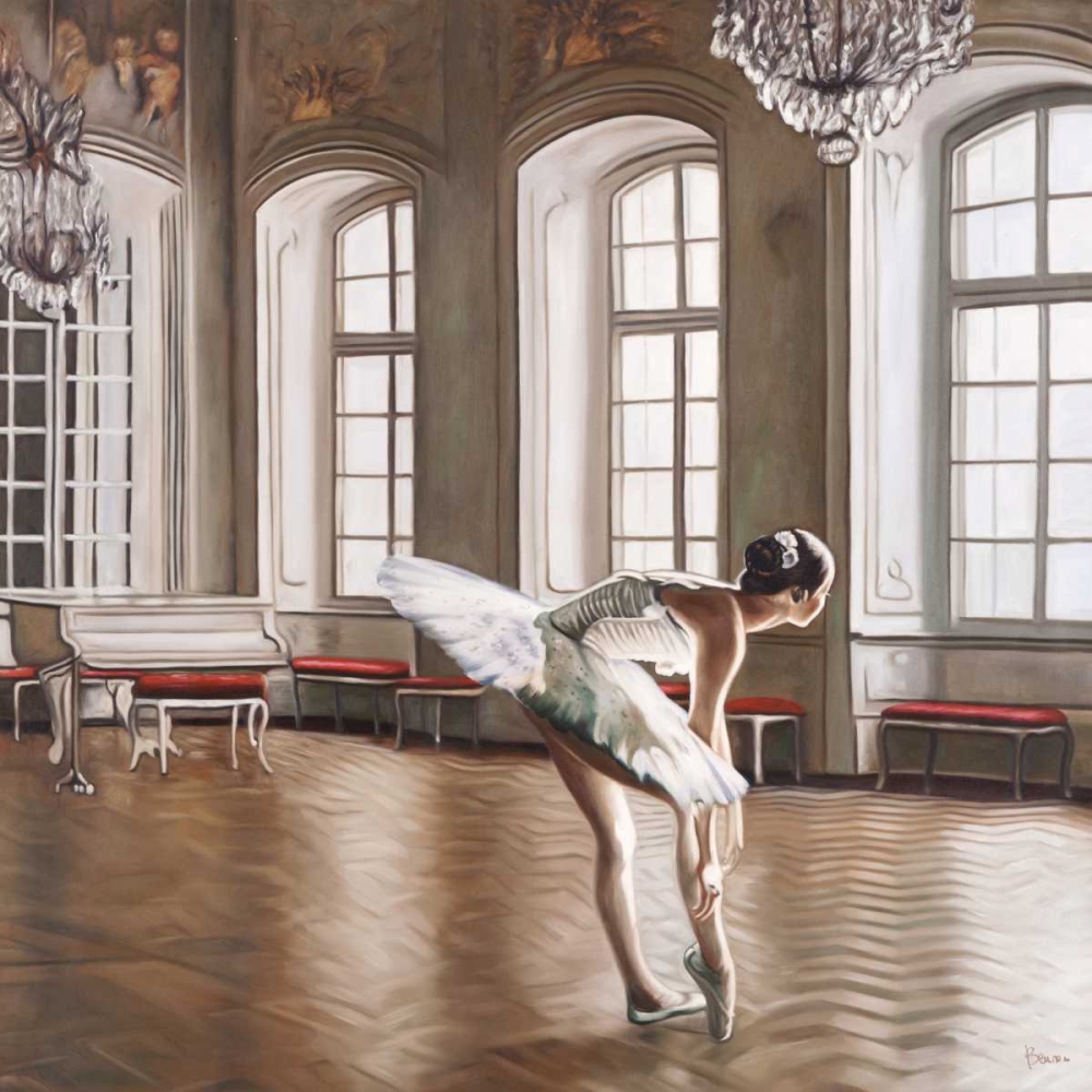 Rehearsing Ballerina art print by Pierre Benson for $57.95 CAD