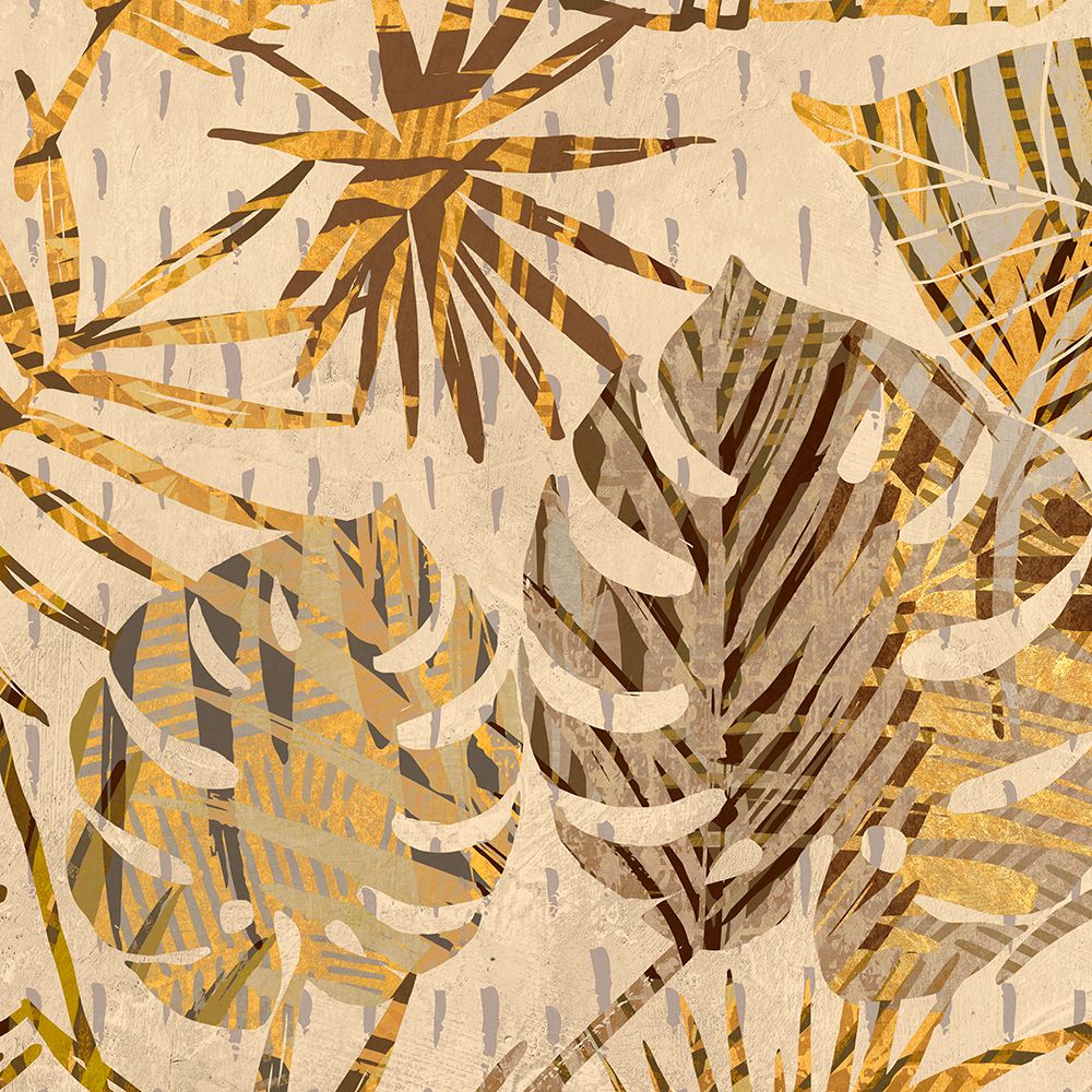 Palm Festoon Gold II art print by Eve C. Grant for $57.95 CAD