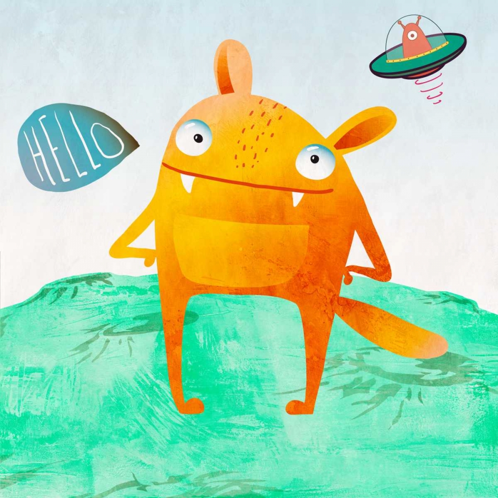 Alien Friend #4 art print by Skip Teller for $57.95 CAD