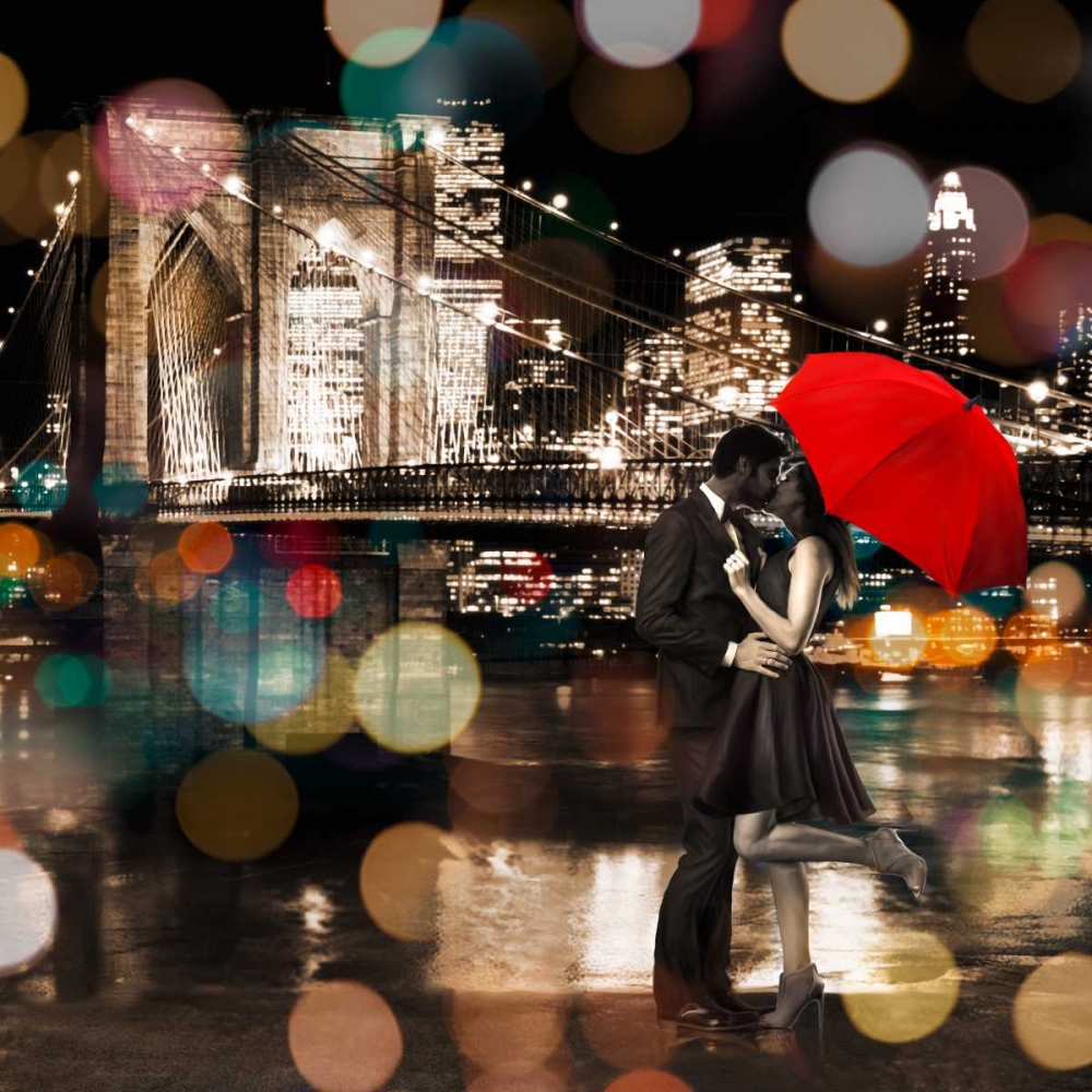 A Kiss in the Night- detail art print by Dianne Loumer for $57.95 CAD