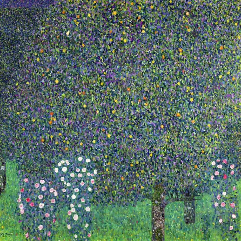 Roses under the Trees art print by Gustav Klimt for $57.95 CAD