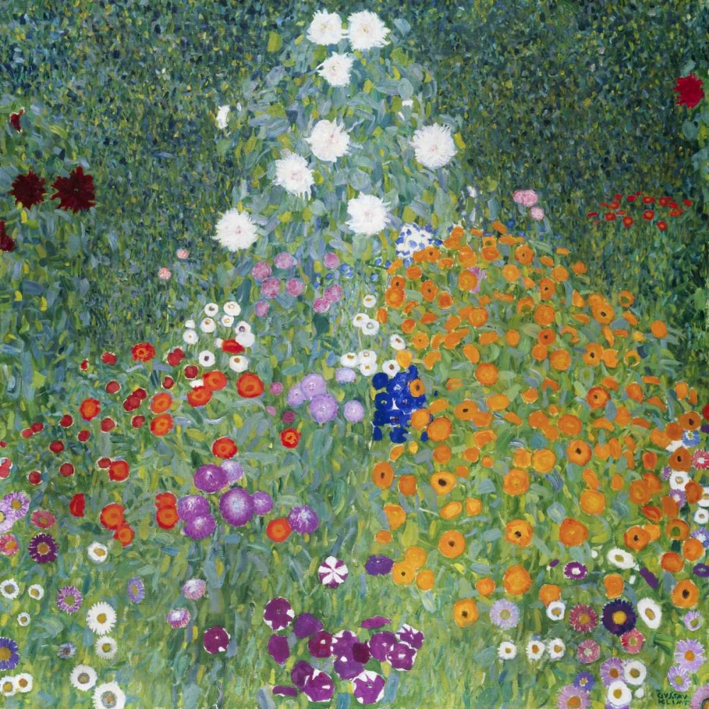 Farmers Garden art print by Gustav Klimt for $57.95 CAD