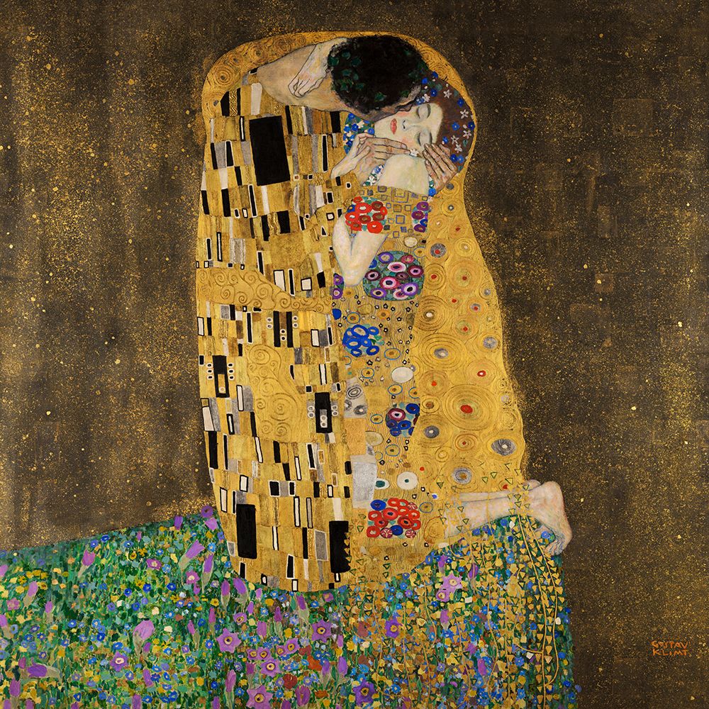 The Kiss art print by Gustav Klimt for $57.95 CAD