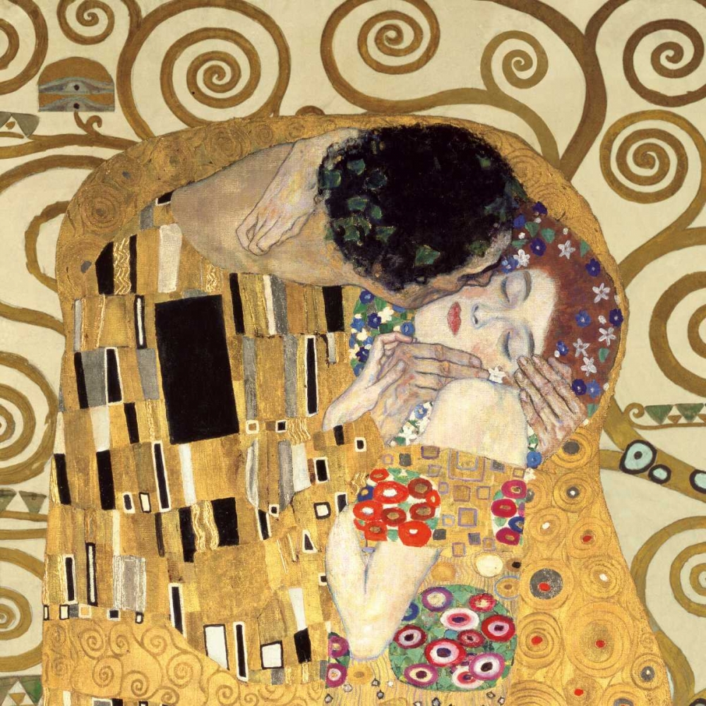 The Kiss art print by Gustav Klimt for $57.95 CAD
