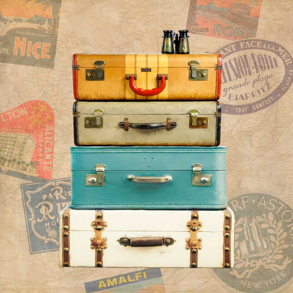 Bagage à man I art print by Joannoo for $57.95 CAD