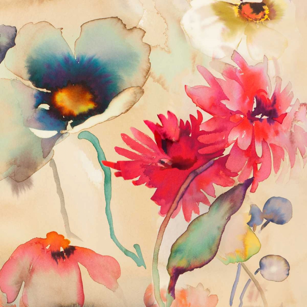 Floral Fireworks II art print by Kelly Parr for $57.95 CAD