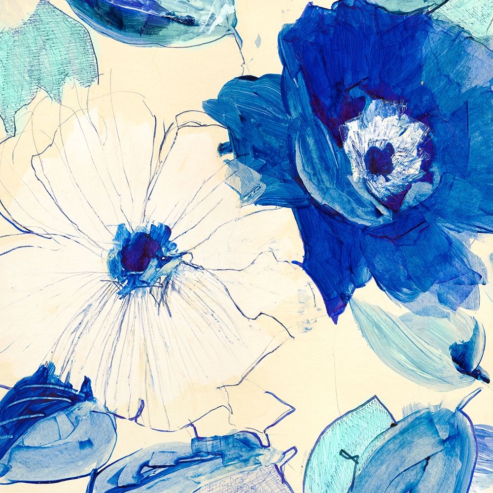 Toile Fleurs I art print by Kelly Parr for $57.95 CAD