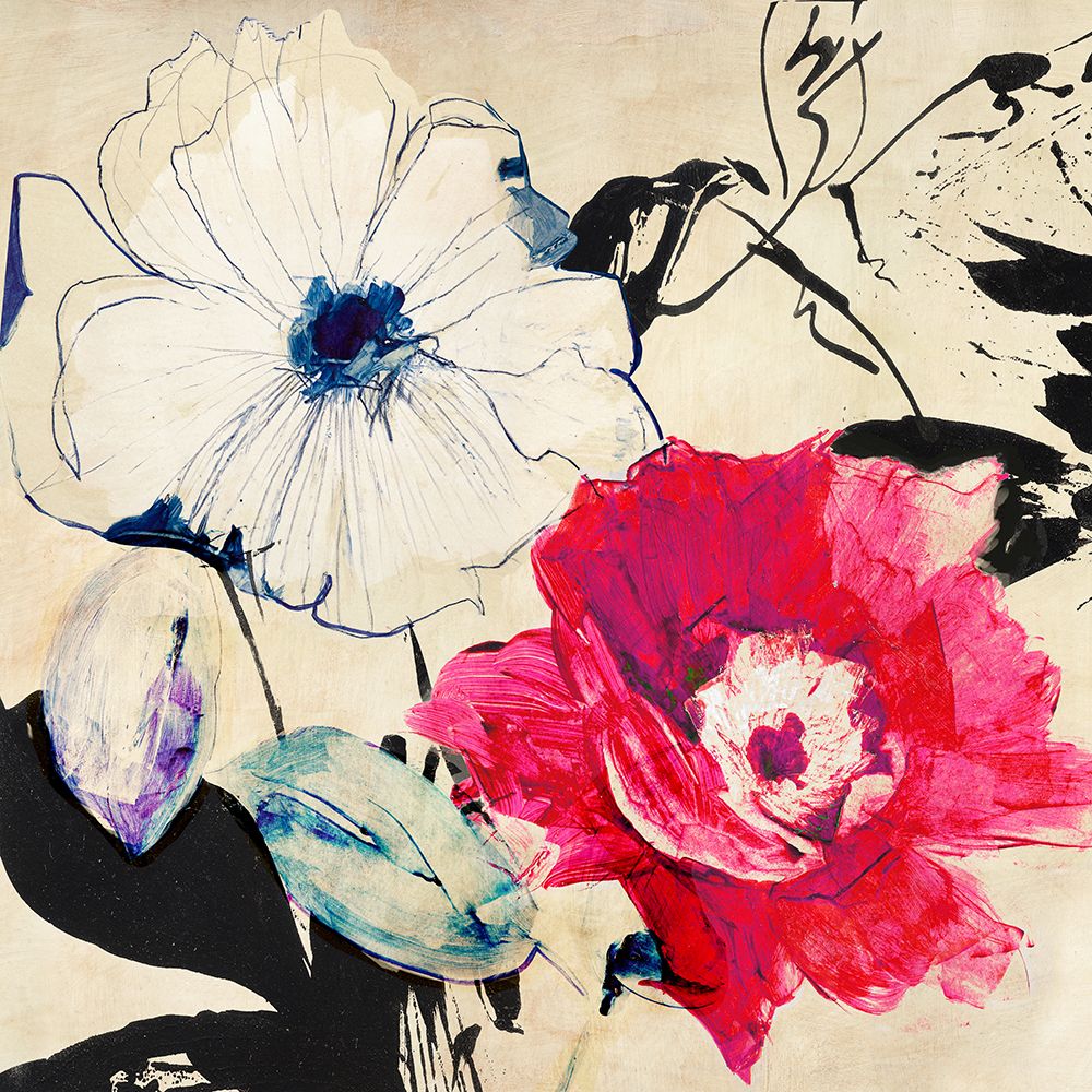 Colorful Floral Composition II (detail) art print by Kelly Parr for $57.95 CAD