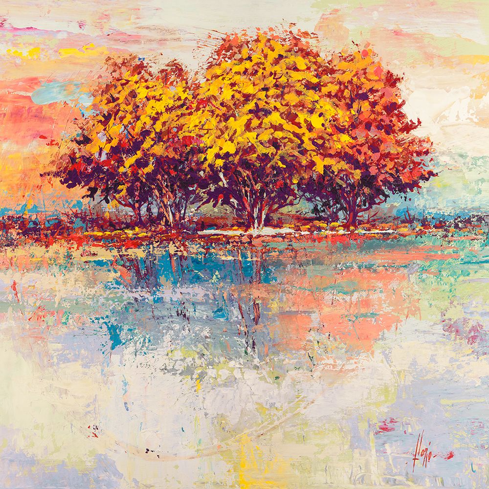 Alberi nel sole (detail) art print by Luigi Florio for $57.95 CAD