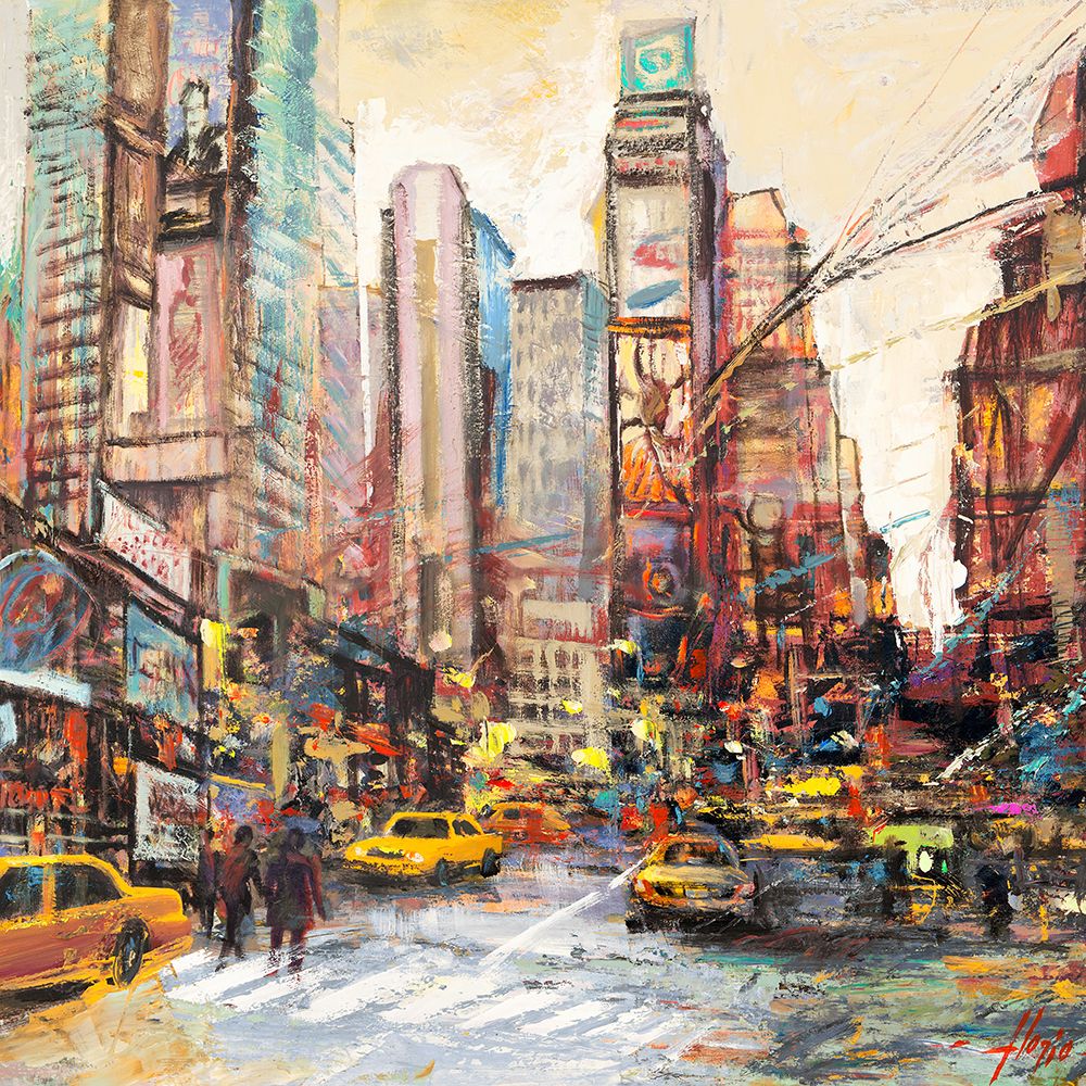 Mattino su Manhattan (detail) art print by Luigi Florio for $57.95 CAD