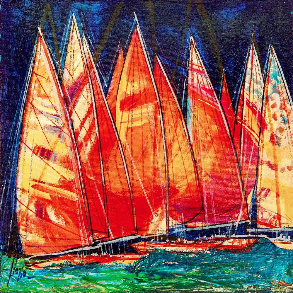 Regata Notturna I art print by Luigi Florio for $57.95 CAD