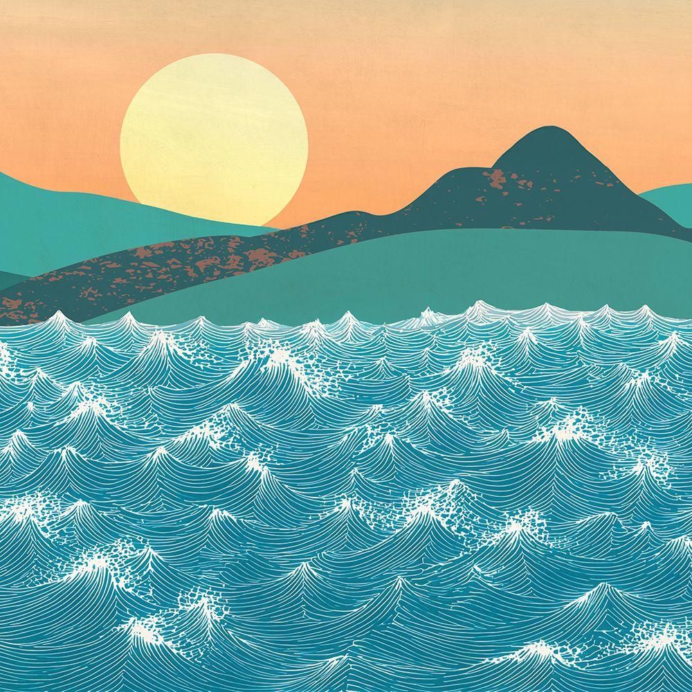 Waves (detail) art print by Sayaka Miko for $57.95 CAD