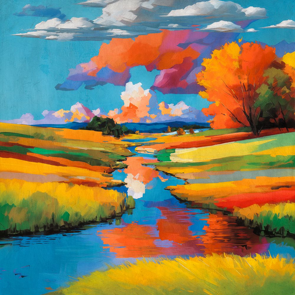 Colorful Sunset art print by Ron Polter for $57.95 CAD
