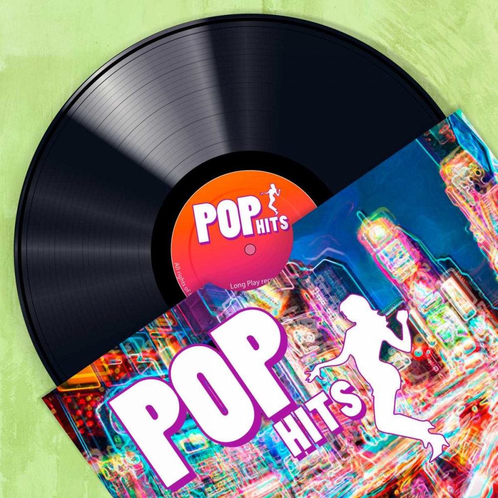 Vinyl Club, Pop art print by Steven Hill for $57.95 CAD