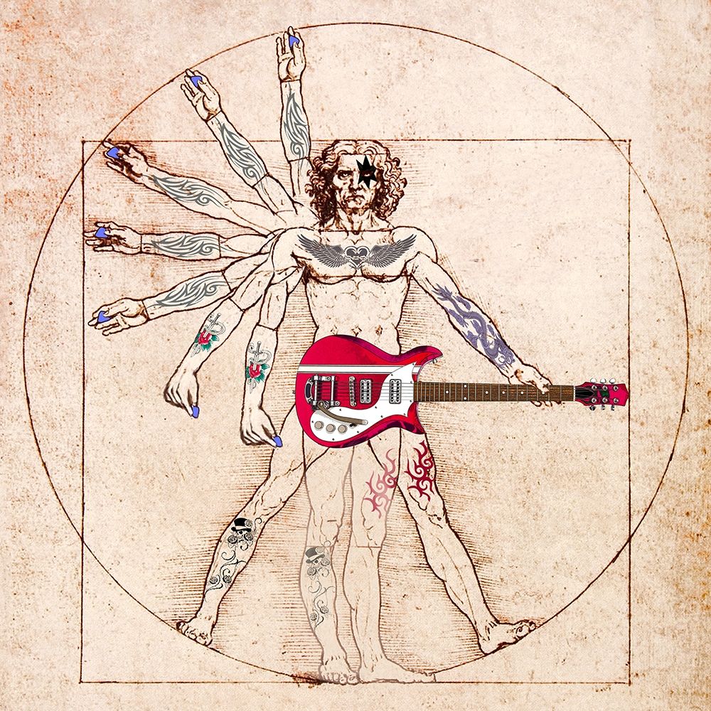 De Humano Rocknroll (detail) art print by Steven Hill for $57.95 CAD