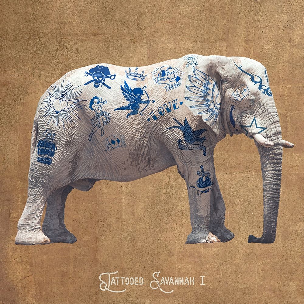 Tattooed Savannah I art print by Steven Hill for $57.95 CAD