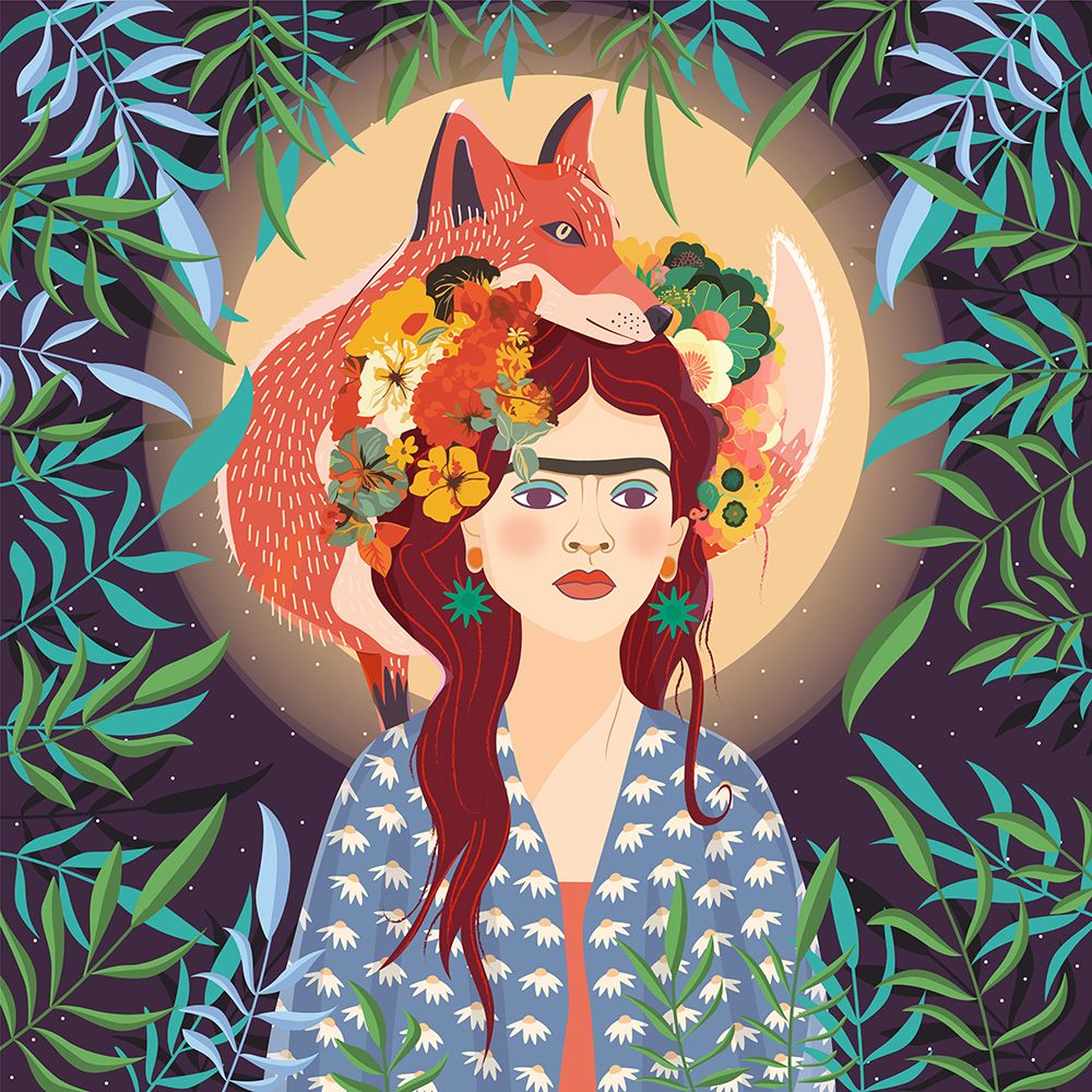 Goddess of a Magic Moon art print by Toons Much for $57.95 CAD