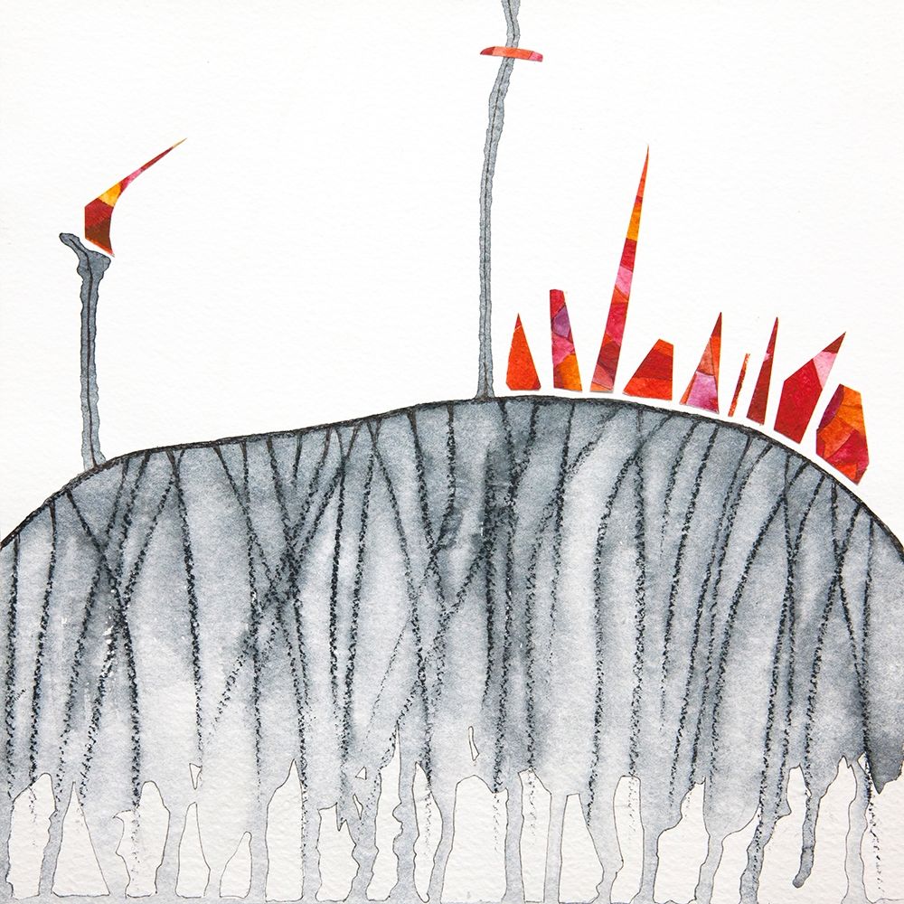 Lincendio sulla collina art print by Vittorio Teruzzi for $57.95 CAD