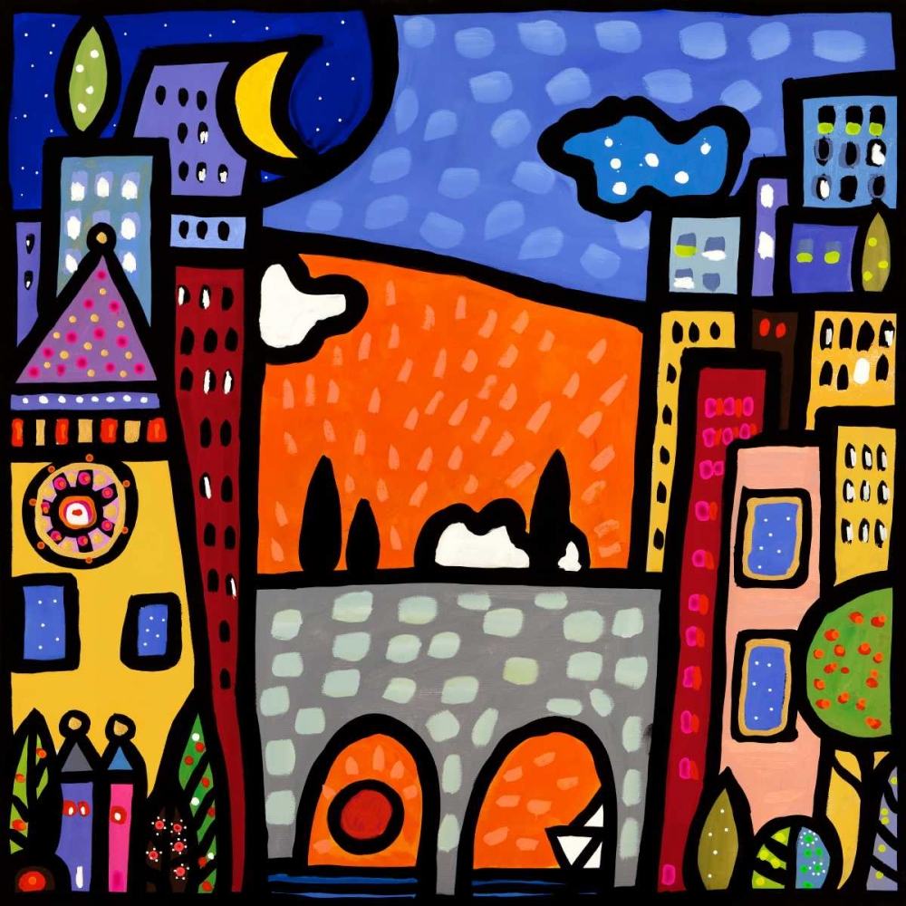 Il ponte del paese art print by Wallas for $57.95 CAD