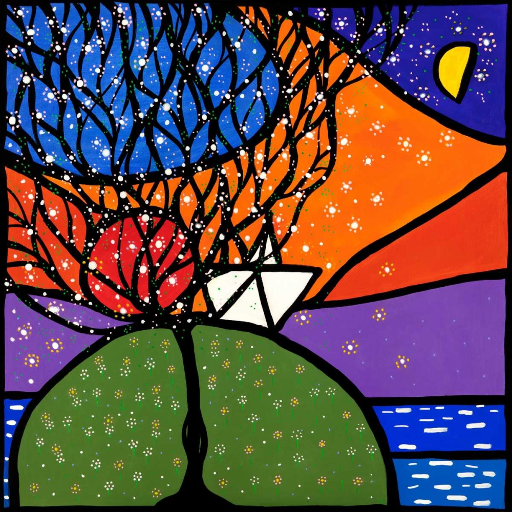 La piccola barca sulla collina art print by Wallas for $57.95 CAD