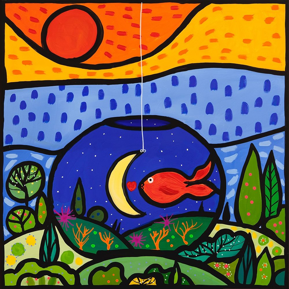 Lino art print by Wallas for $57.95 CAD