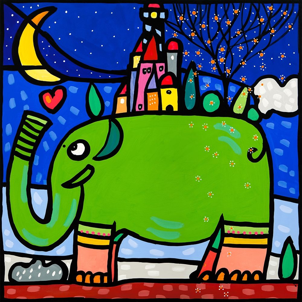 Ele art print by Wallas for $57.95 CAD
