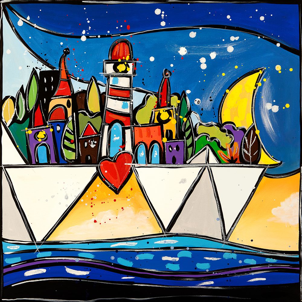 Congiunzione art print by Wallas for $57.95 CAD