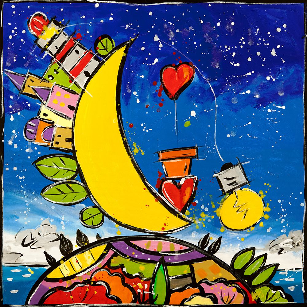 Guarda che luna guarda che amare art print by Wallas for $57.95 CAD