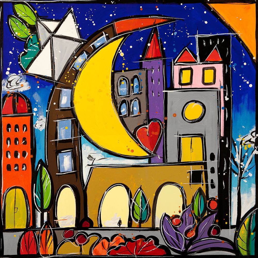 Hug art print by Wallas for $57.95 CAD