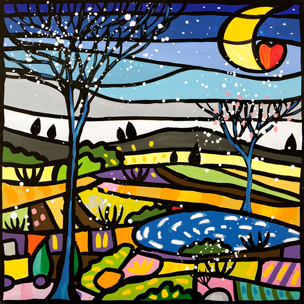 Notte serena art print by Wallas for $57.95 CAD