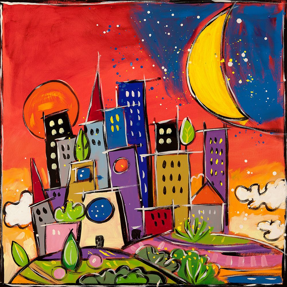 Rosso di sera art print by Wallas for $57.95 CAD