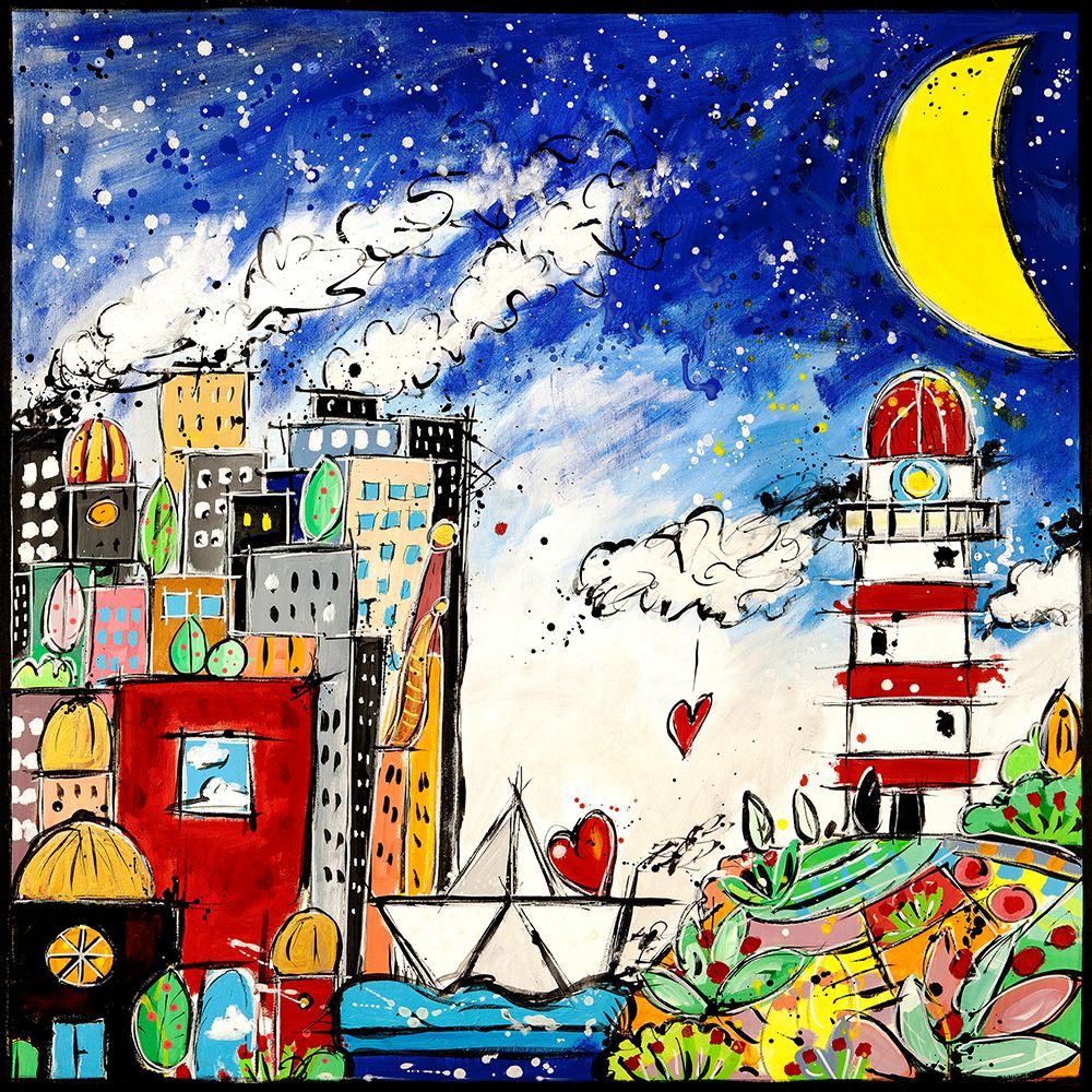 Nella citta dei sogni cE sempre amore art print by Wallas for $57.95 CAD