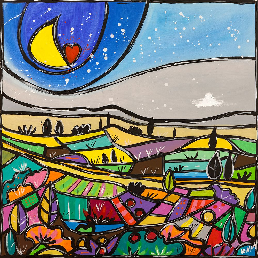 Colored Fields art print by Wallas for $57.95 CAD