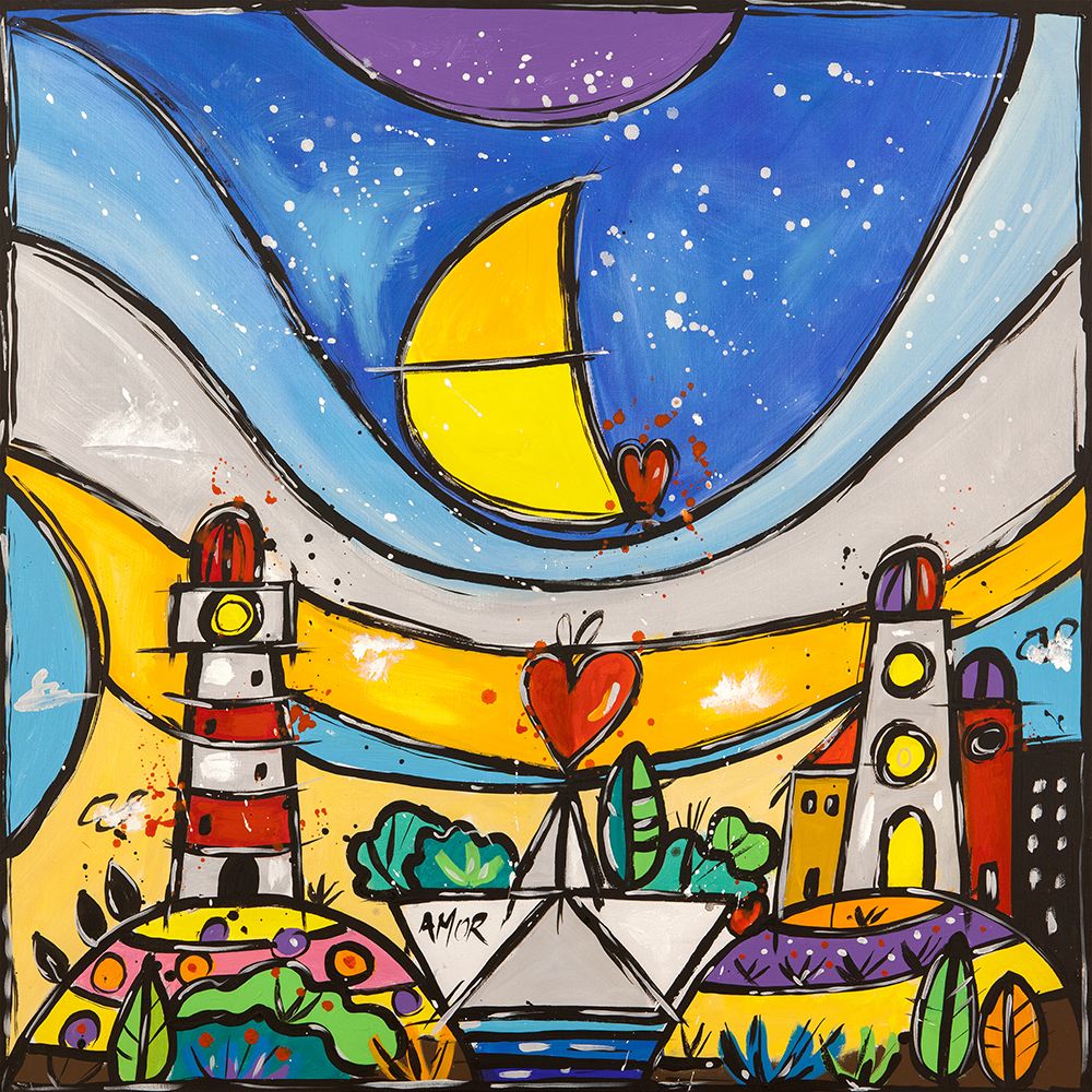 Lamore al Centro art print by Wallas for $57.95 CAD
